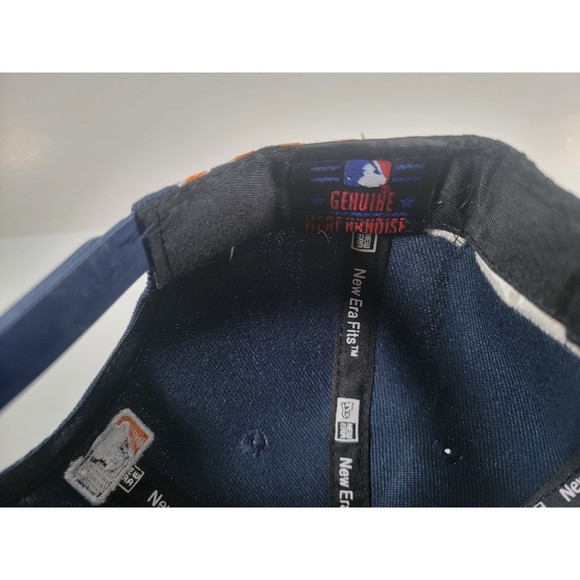 Houston Astros New Era Blue Adjustable Snapback Hat Side Split MLB Baseball Cap - Picture 9 of 10